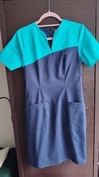 Sukienka medyczna fartuch XS 34 jak Uniformix