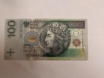 Banknot 100 zł 1994, YM 7348991
