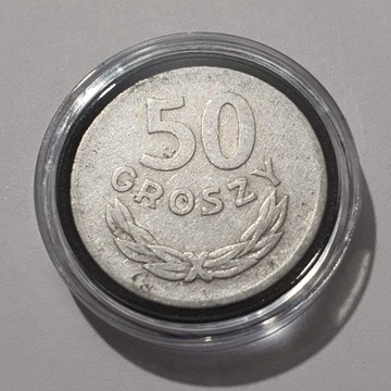 50 gr groszy 1949 Aluminium w kapslu Real foto