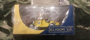 Bugatti typ 35B żółty Model metalowy ELIGOR 1/43
