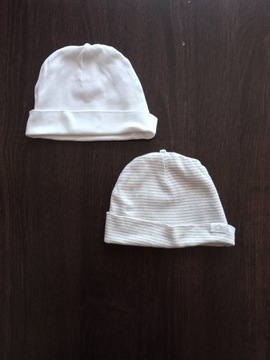 2-pak czapek niemowlęcych r. 62 H&M