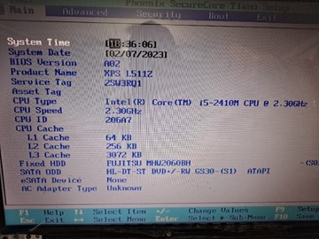 Płyta główna Dell XPS 15Z i5