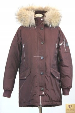 PROMOCJA!!! PARKA CAT - Kolor - burgund 36