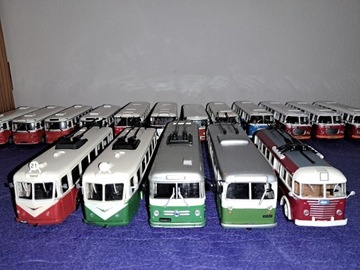5x Kultowe Autobusy, trolejbusy Ikarus, 2x Vetra, Pullman i Saurer