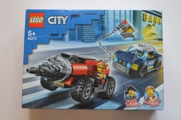LEGO City 60273 Policyjny pościg za wiertnicą + torba