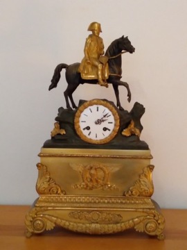 Zegar z figurą Napoleona XIX w.