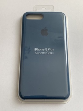 Plecki Apple silicone Case IPhone 8 Plus granatowy