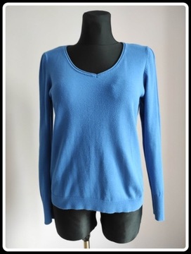 Camaieu niebieski sweter cieplejsza bluzka 38 M