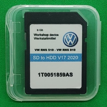 Karta SD z mapą EU dla VW RNS510/RNS810