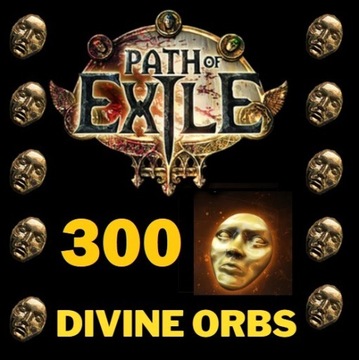 PATH OF EXILE POE STANDARD 300 DIVINE ORBS ORB PC