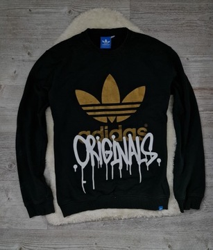 Bluza Adidas Czarna Rozmiar XL crewneck Vintage 