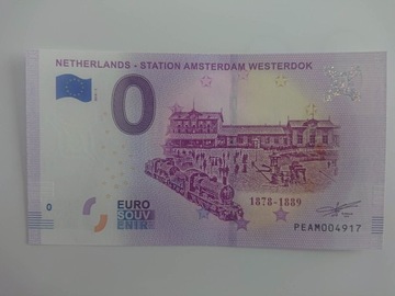 Banknot 0 Euro Netherlands Station 