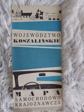 WOJEWÓDZTWO KOSZALIŃSKIE mapa 1971