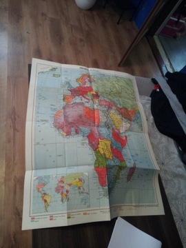 Mapa Afryka i Europa 1941 - druga wojna światowa 