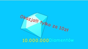 Diamenty 10 000 000 Pet simulator X