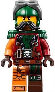 LEGO Ninjago figurka njo197 Flintlocke+uzbrojenie