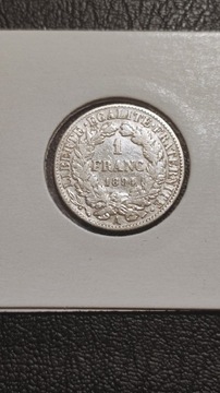 1 FRANK FRANCJA 1894 ROK SREBRO 0.835