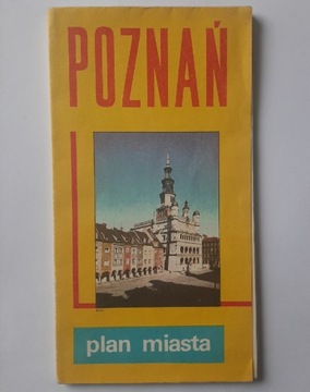 Poznań plan miasta 1985 rok