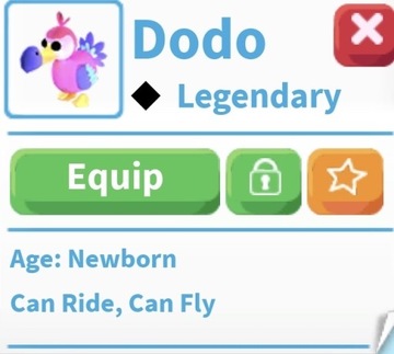 adopt me pet dodo FR