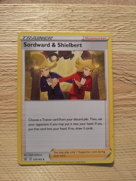 Karty pokemon Trener Sordward & Shielbert 135/163