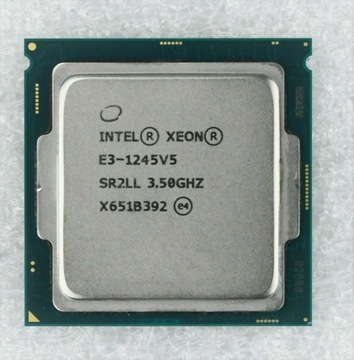 Intel XEON E3-1245v5 jak i7-6700