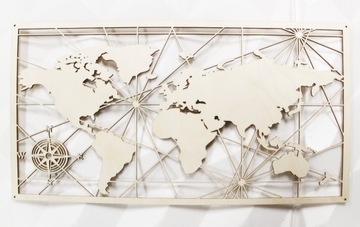 Ziemia Mapa Świata dekoracja ścienna