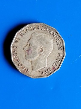 3 pensy 1952 Wielka Brytania