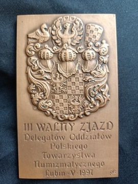 III WALNY ZJAZD DELEGATÓW PTN, plakieta