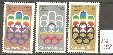 Olimpiada Montreal 76 - Mi-556/58. Kanada