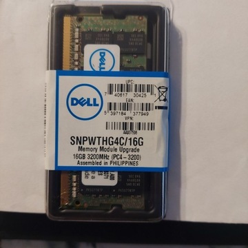 Pamięć Dell  16GB RAM do notebooka