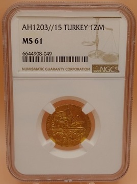 Zeri Mahbub 1203/15 Selim III (1803) NGC MS61!