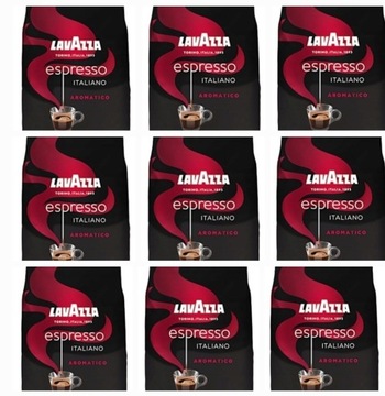 9 x1 kg  kawa Lavazza Espresso Italiano Aromatico 