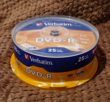 Płyty Verbatim DVD-R AZO+ 4.7GB 16x 25szt.