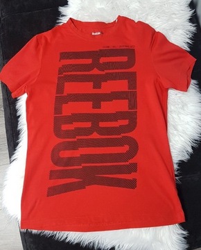 T-shirt REEBOK rozmiar S czerwony oryginał 