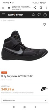 Buty Nike zapaśnicze dzieciące r. 35-36