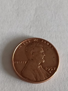 1 cent 1957  D USA 