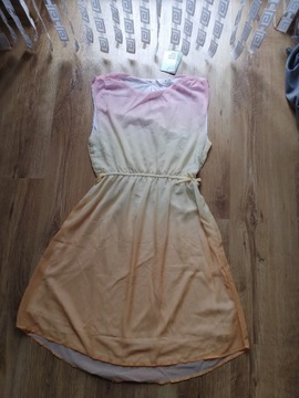 H&M syfonowa sukienka cieniowana 170cm 11l+ nowa