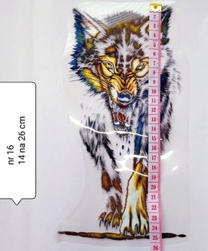 DUŻE naprasowanka 26 cm wilk kojot pies termo apli