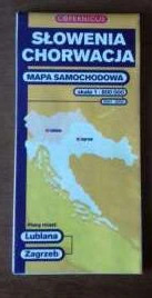 Mapa samochodowa SŁOWENIA CHORWACJA 2001~2002