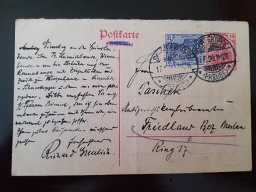 Karta pocztowa Schneekoppe Preuss Friedland 