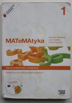 Matematyka 1 Podręcznik Zakres rozszerzony 