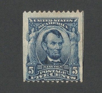 USA 1902/03 Abraham Lincoln 5 centów Yv.148b RRR!