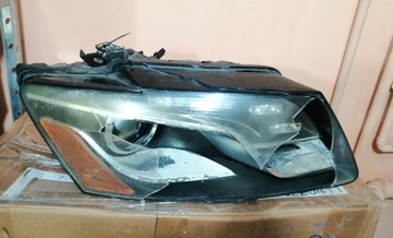 Audi Q5 8r0 lampa prawa przód ksenon USA uszkodzona 