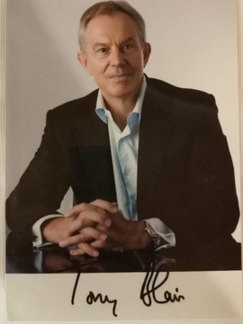 Tony Blair oryginalny autograf 