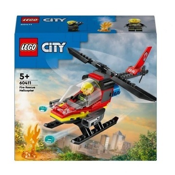LEGO City. Strażacki helikopter ratunkowy. Obrotowe części.Wyrzutnie. Straż