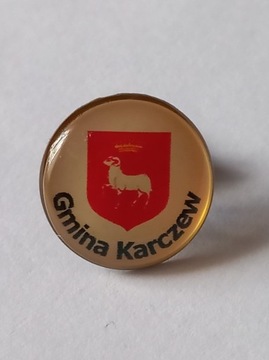 Herb gmina Karczew przypinka pin wpinka odznaka