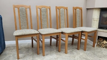 Komplet 4 krzesła tapicerowane nowe 
