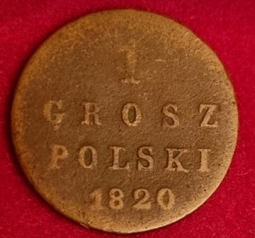 1 Grosz Polski 1820r I.B. Królestwo Kongresowe 