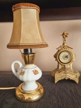 Lampka porcelanowa prl vintage 