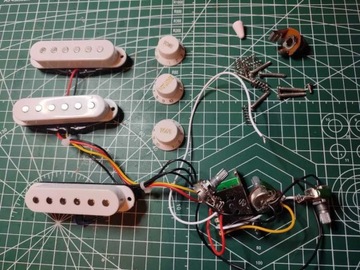 Komplet przystawek + elektronika Stratocaster